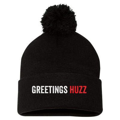 Funny Greetings Huzz Funny Gen Z Gen Alpha Slang Viral Meme Pom Pom 12in Knit Beanie