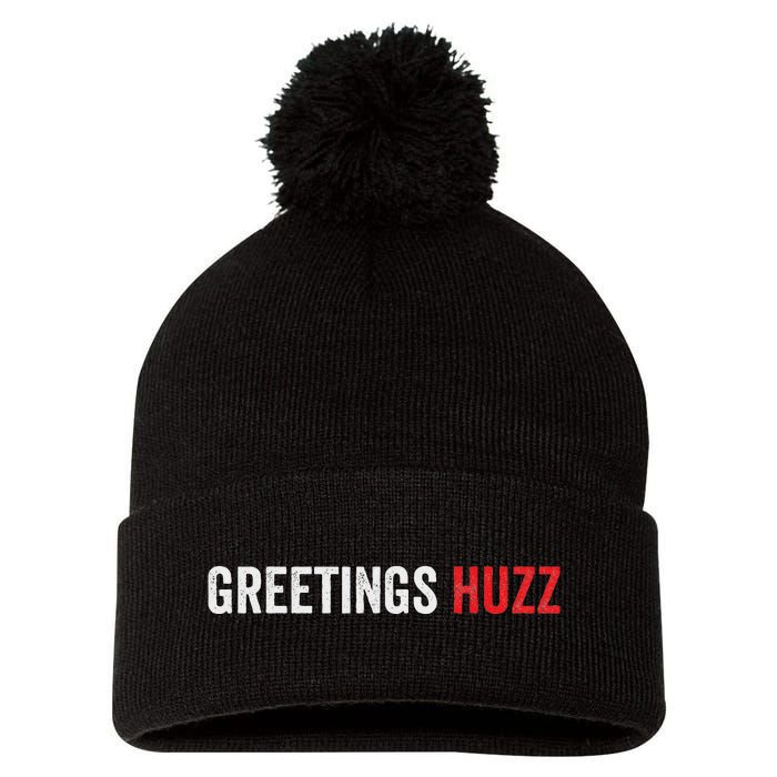 Funny Greetings Huzz Funny Gen Z Gen Alpha Slang Viral Meme Pom Pom 12in Knit Beanie