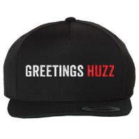 Funny Greetings Huzz Funny Gen Z Gen Alpha Slang Viral Meme Wool Snapback Cap