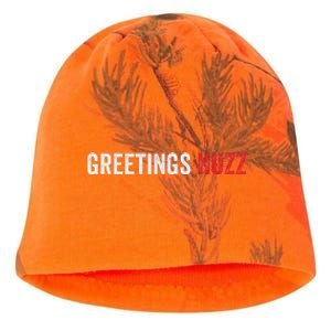 Funny Greetings Huzz Funny Gen Z Gen Alpha Slang Viral Meme Kati - Camo Knit Beanie