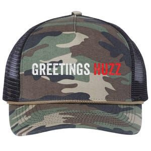 Funny Greetings Huzz Funny Gen Z Gen Alpha Slang Viral Meme Retro Rope Trucker Hat Cap