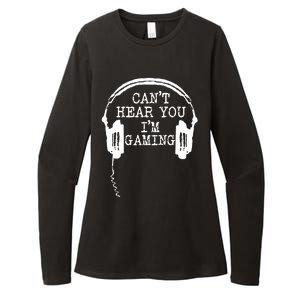 Funny Gamer Headset I Cant Hear You Im Gaming Womens CVC Long Sleeve Shirt