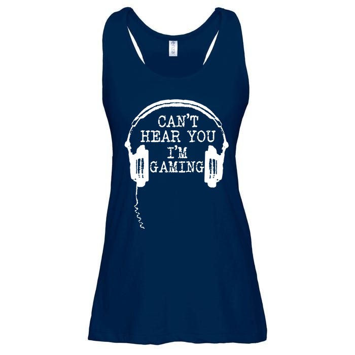 Funny Gamer Headset I Cant Hear You Im Gaming Ladies Essential Flowy Tank