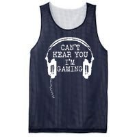 Funny Gamer Headset I Cant Hear You Im Gaming Mesh Reversible Basketball Jersey Tank