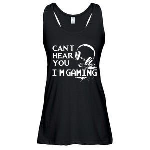 Funny Gamer Headset I Cant Hear You Im Gaming Ladies Essential Flowy Tank