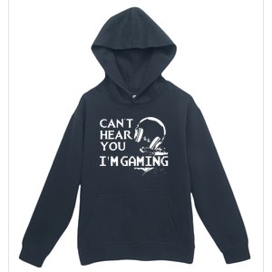 Funny Gamer Headset I Cant Hear You Im Gaming Urban Pullover Hoodie