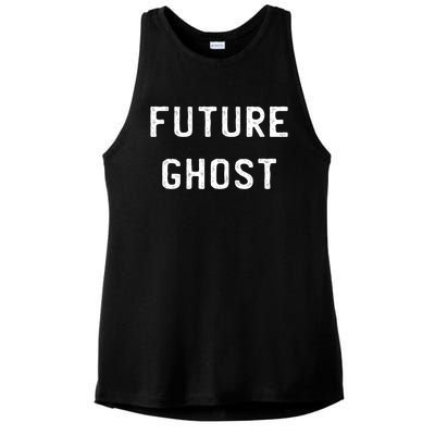 Future Ghost Humor Dark Dark Creepy Emo Punk Horror Gothic Gift Ladies PosiCharge Tri-Blend Wicking Tank