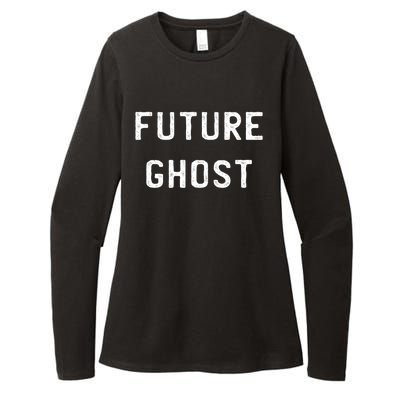 Future Ghost Humor Dark Dark Creepy Emo Punk Horror Gothic Gift Womens CVC Long Sleeve Shirt