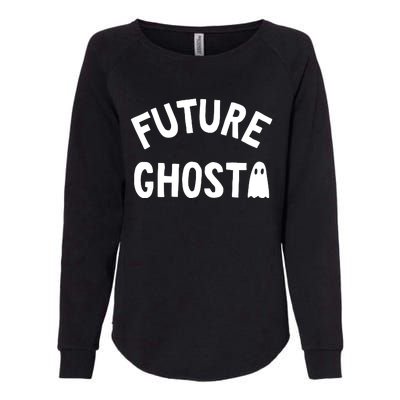 Future Ghost Halloween Womens California Wash Sweatshirt