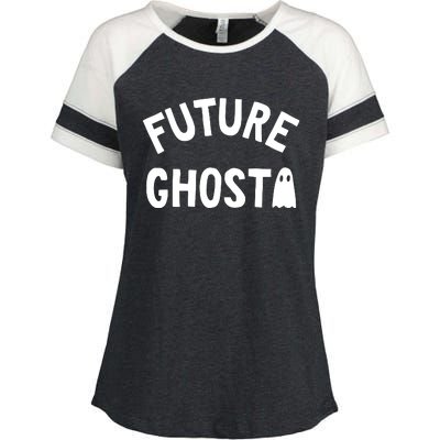 Future Ghost Halloween Enza Ladies Jersey Colorblock Tee