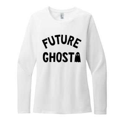 Future Ghost Halloween Womens CVC Long Sleeve Shirt