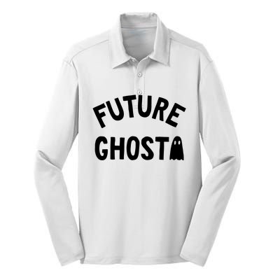 Future Ghost Halloween Silk Touch Performance Long Sleeve Polo