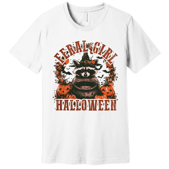 Feral Girl Halloween  Feral Premium T-Shirt