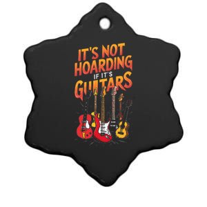 Funny Guitar Hoarding Joke Rock Music Fan Musician Ceramic Star Ornament