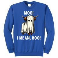 Funny Ghost Highland Cow Halloween Moo I Mean Boo Gift Sweatshirt