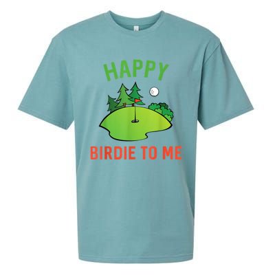 Funny Golf Happy Birdie To Me Golfer Dad Uncle Birthday Gift Sueded Cloud Jersey T-Shirt