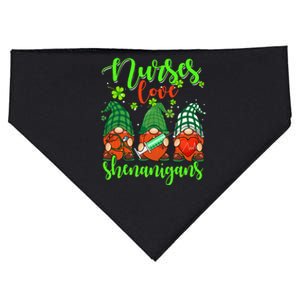 Funny Gnome Hanging With Orthopedic Nurse St Patricks Day USA-Made Doggie Bandana