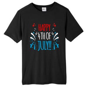 Firework Gift Happy Fourth Of July! Gift Tall Fusion ChromaSoft Performance T-Shirt