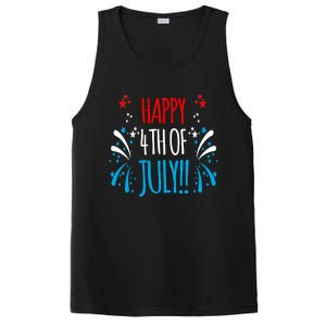 Firework Gift Happy Fourth Of July! Gift PosiCharge Competitor Tank