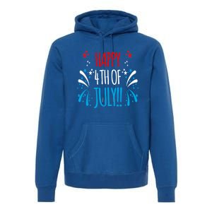 Firework Gift Happy Fourth Of July! Gift Premium Hoodie