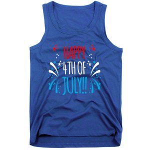 Firework Gift Happy Fourth Of July! Gift Tank Top