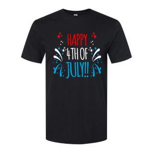 Firework Gift Happy Fourth Of July! Gift Softstyle CVC T-Shirt