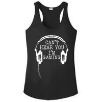 Funny Gamer Headset I Cant Hear You Im Gaming Ladies PosiCharge Competitor Racerback Tank