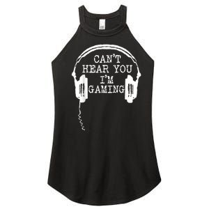 Funny Gamer Headset I Cant Hear You Im Gaming Women's Perfect Tri Rocker Tank