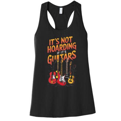 Funny Guitar Hoarding Joke Rock Music Fan Musician Women's Racerback Tank