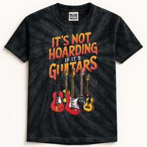 Funny Guitar Hoarding Joke Rock Music Fan Musician Kids Tie-Dye T-Shirt