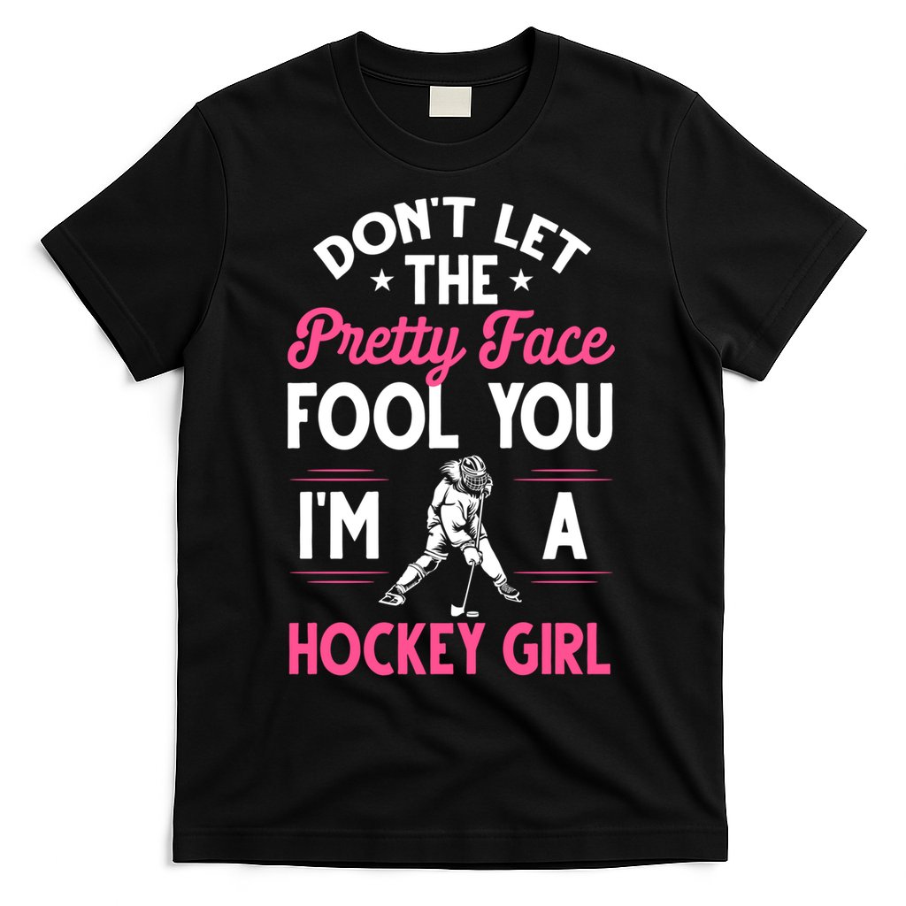 Funny Girl Hockey Gift For Women Ice Hockey Players Gift T-Shirt