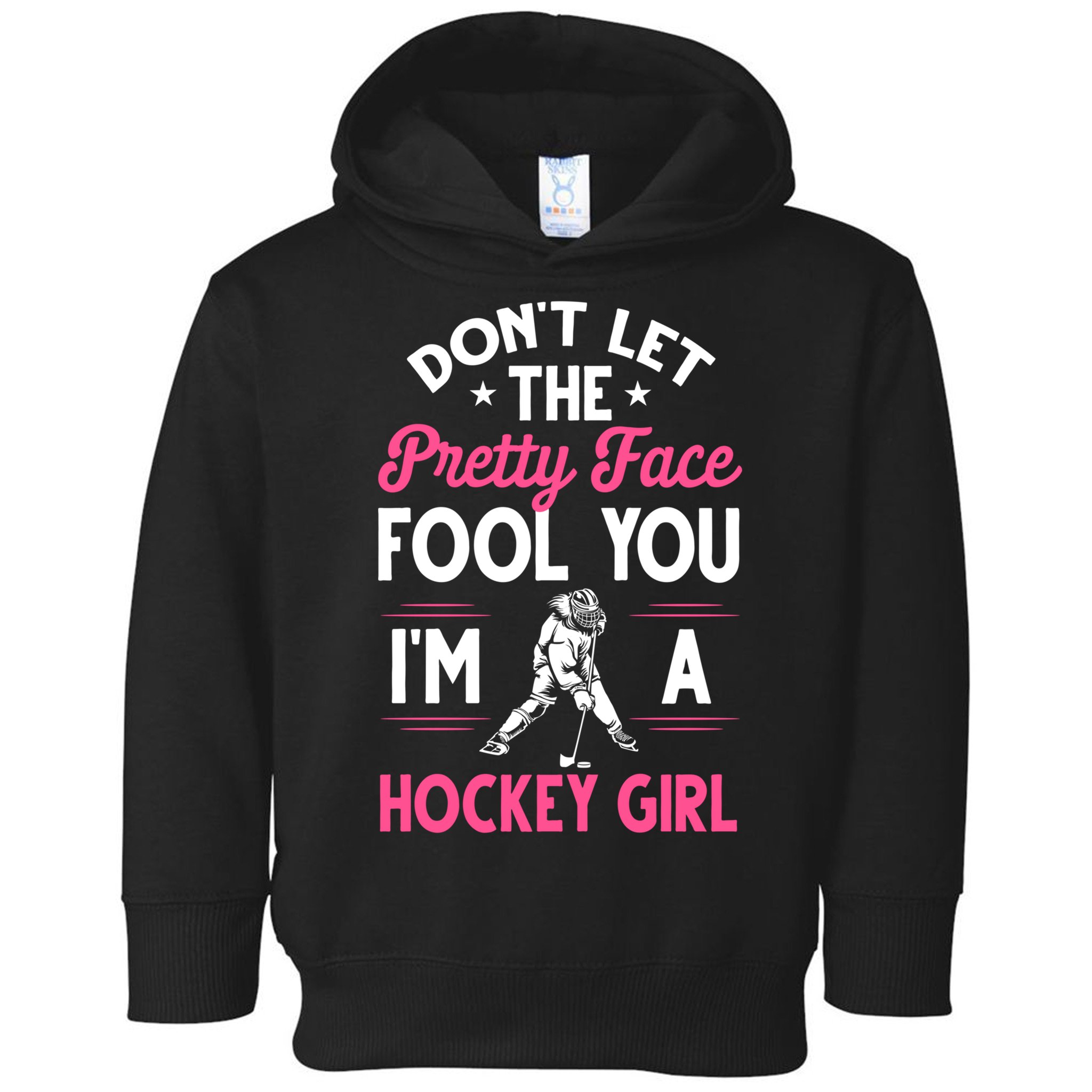 Funny Girl Hockey Gift For Women Ice Hockey Players Gift Toddler Hoodie