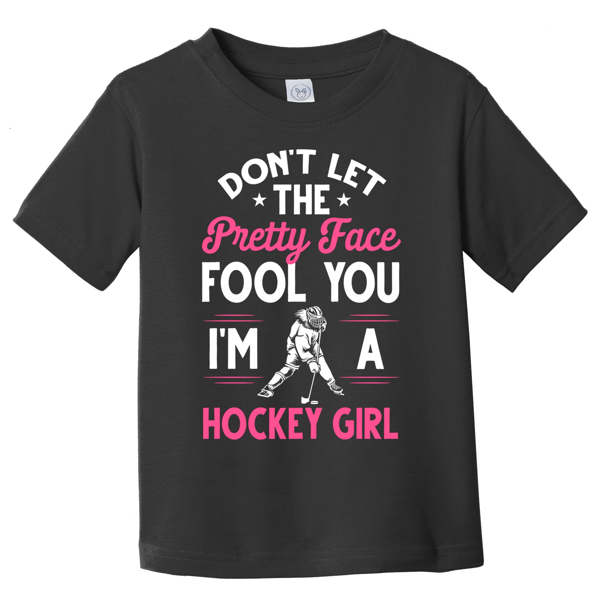 Funny Girl Hockey Gift For Women Ice Hockey Players Gift Toddler T-Shirt