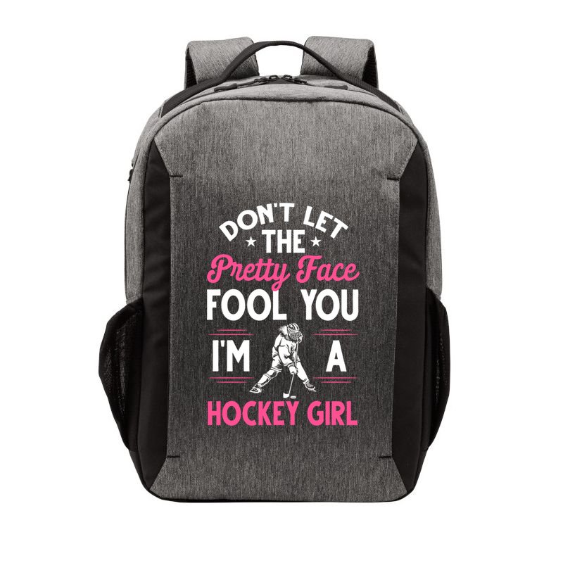 Funny Girl Hockey Gift For Women Ice Hockey Players Gift Vector Backpack