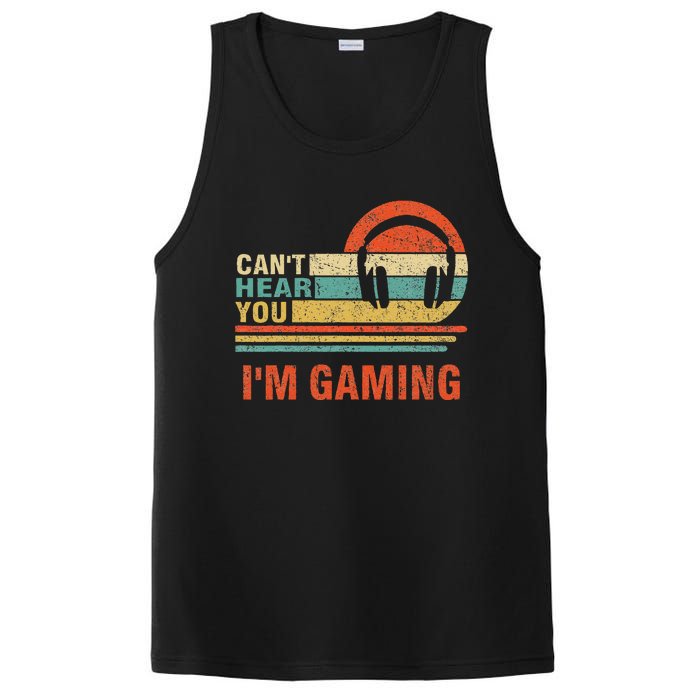 Funny Gamer Headset I CanT Hear You IM Gaming Gift PosiCharge Competitor Tank