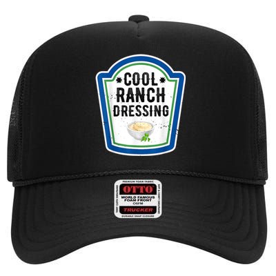 Funny Group Halloween Costume Ranch Dressing Group Condiment High Crown Mesh Back Trucker Hat