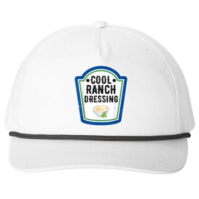 Funny Group Halloween Costume Ranch Dressing Group Condiment Snapback Five-Panel Rope Hat