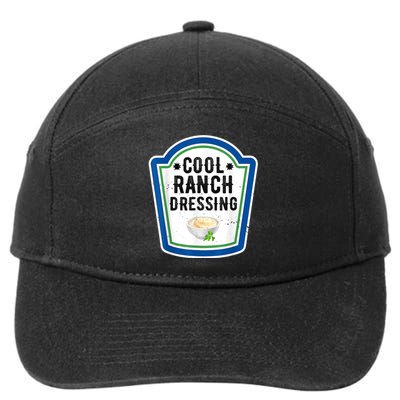 Funny Group Halloween Costume Ranch Dressing Group Condiment 7-Panel Snapback Hat