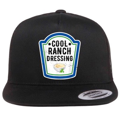 Funny Group Halloween Costume Ranch Dressing Group Condiment Flat Bill Trucker Hat