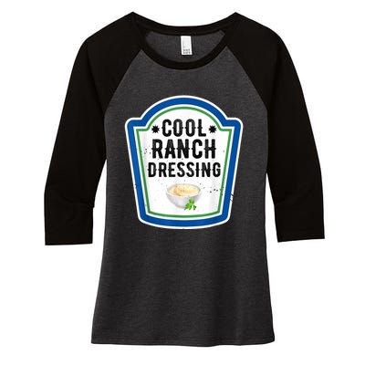 Funny Group Halloween Costume Ranch Dressing Group Condiment Women's Tri-Blend 3/4-Sleeve Raglan Shirt