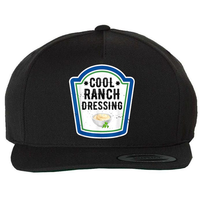 Funny Group Halloween Costume Ranch Dressing Group Condiment Wool Snapback Cap