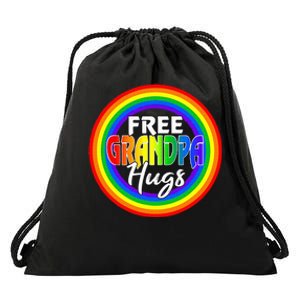 Free Grandpa Hugs Lgbt Pride Month Fathers Drawstring Bag