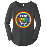 Free Grandpa Hugs Lgbt Pride Month Fathers Women's Perfect Tri Tunic Long Sleeve Shirt