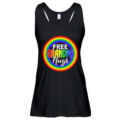 Free Grandpa Hugs Lgbt Pride Month Fathers Ladies Essential Flowy Tank