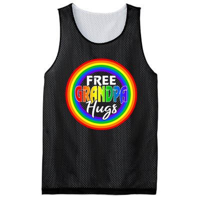 Free Grandpa Hugs Lgbt Pride Month Fathers Mesh Reversible Basketball Jersey Tank