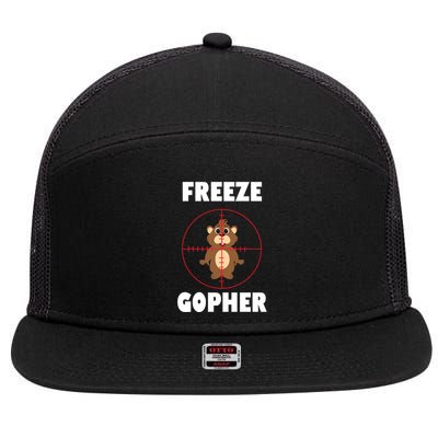 Freeze Gopher Boseeye 7 Panel Mesh Trucker Snapback Hat