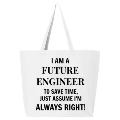 Funny Gift Idea Future Engineer Engineering Major Gift 25L Jumbo Tote