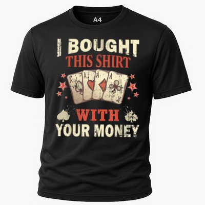 Funny Gambling I Poker Card Player Gaming Icon Tee Performance Shirt