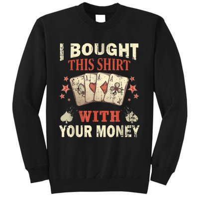 Funny Gambling I Poker Card Player Gaming Icon Tee Sweatshirt