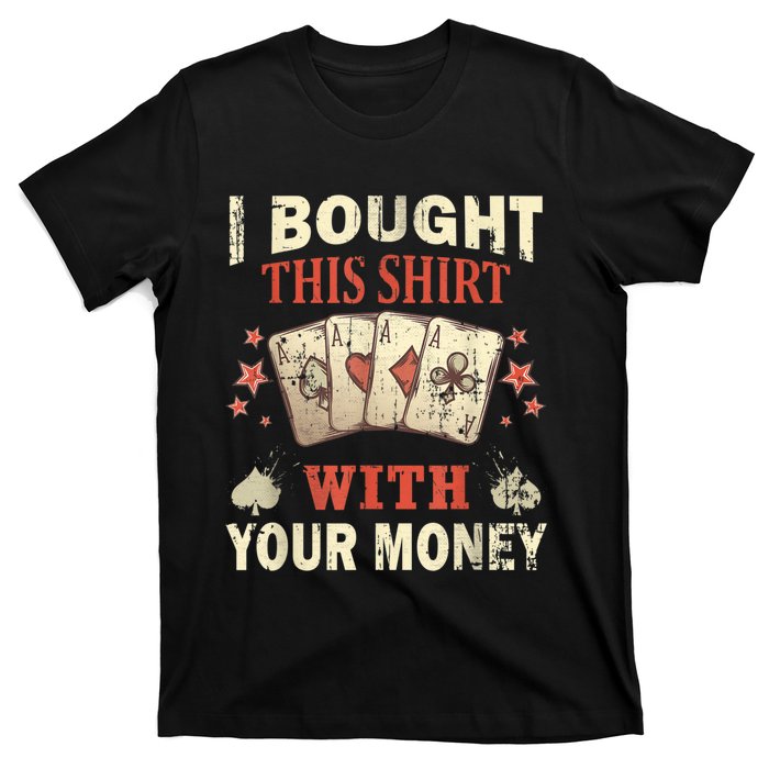 Funny Gambling I Poker Card Player Gaming Icon Tee T-Shirt